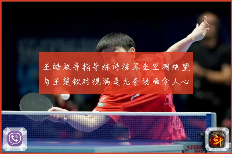 王皓放弃指导林诗栋呆坐空洞绝望与王楚钦对视满是无奈场面令人心赛场解读